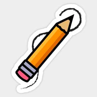 Simplistic School Pencil Sticker